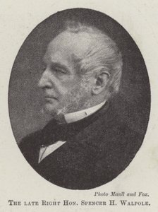 Den framlidne högern Spencer H Walpole av English Photographer