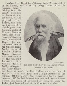Den framlidne höger pastor Thomas Earle Welby, biskop av St Helena av English Photographer