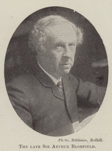 Den bortgångne Sir Arthur Blomfield av English Photographer