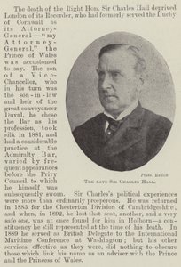 Den framlidne Sir Charles Hall av English Photographer