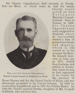 Den framlidne Sir Charles Oppenheimer, brittisk generalkonsul i Frankfort-on-Main av English Photographer