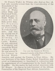 Den avlidne Sir Francis de Winton, tidigare kontrollant av Prince of Wales Household av English Photographer