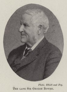 Den bortgångne Sir George Bowen av English Photographer