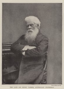 Den bortgångne Sir Henry Parkes, australisk statsman av English Photographer