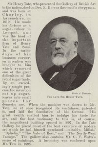 Den bortgångne Sir Henry Tate av English Photographer