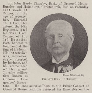 Den framlidne Sir J H Thursby av English Photographer