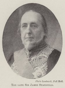 Den bortgångne Sir James Stansfeld av English Photographer