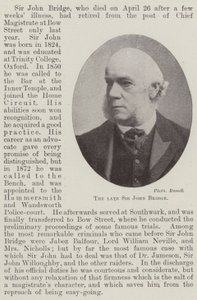 Den framlidne Sir John Bridge av English Photographer