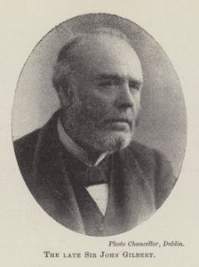 Den bortgångne Sir John Gilbert av English Photographer
