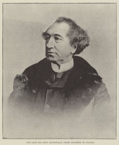 Den avlidne Sir John Macdonald, Kanadas premiärminister av English Photographer