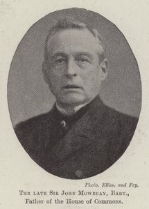 Den framlidne Sir John Mowbray, Baronet, Fader till Underhuset av English Photographer