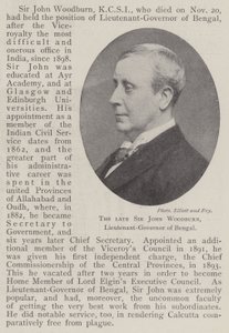 Den framlidne Sir John Woodburn, Bengalens löjtnant-guvernör