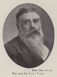 Den framlidne sir Julius Vogel av English Photographer