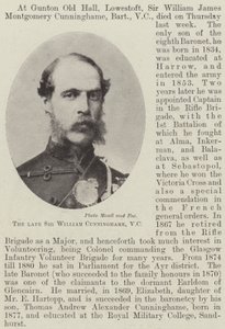 Den bortgångne Sir William Cunninghame, VC av English Photographer