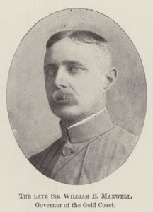 Den bortgångne Sir William E Maxwell, guvernör på Guldkusten av English Photographer