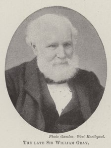 Den bortgångne Sir William Gray av English Photographer