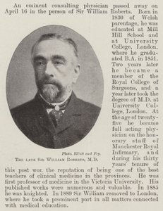 Den framlidne Sir William Roberts, MD av English Photographer