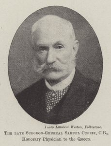 Den bortgångne kirurgen-general Samuel Currie, CB, hedersläkare till drottningen av English Photographer