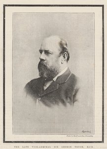 Den bortgångne viceamiralen Sir George Tryon, KCB av English Photographer