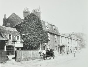 Tottenham Lane, Hornsey: fronthöjder, ca 1890 av English Photographer