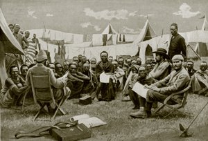 Fördragsslutande i Östafrika (s/v foto) av English Photographer