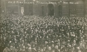 Two Minutes Silence på Mansion House, London, 11 november 1921 av English Photographer