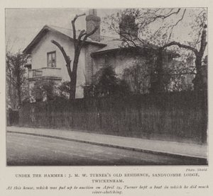 Under the Hammer, J M W Turners Old Residence, Sandycombe Lodge, Twickenham av English Photographer
