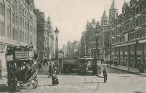 Underjordisk spårväg, Southampton Row, London av English Photographer