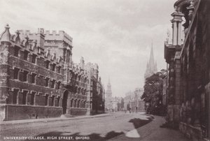 University College, High Street, Oxford av English Photographer