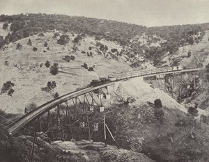 Viadukt på Adelaide till Melbourne Railway av English Photographer