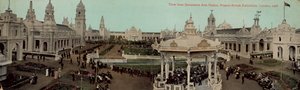 Utsikt från Dectorative Arts Palace, fransk-brittisk utställning, London, 1908 av English Photographer