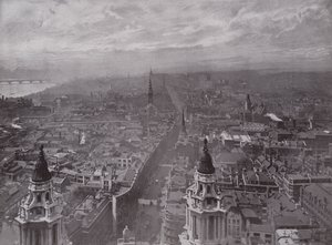Utsikt från St Pauls, tittar västerut av English Photographer