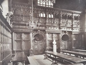 Utsikt över Middle Temple Halls interiör, London, 1885 av English Photographer