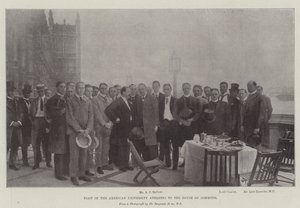 Besök av American University Athletes till House of Commons av English Photographer