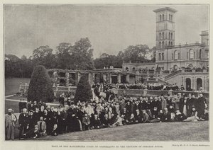 Besök av Manchester Unity of Oddfellows till Grounds of Osborne House av English Photographer
