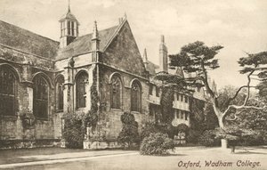 Wadham College, Oxford, Oxfordshire (s/v foto) av English Photographer