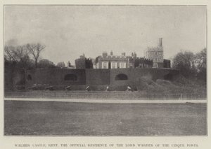 Walmer Castle, Kent, den officiella bostaden för Lord Warden of the Cinque Ports av English Photographer