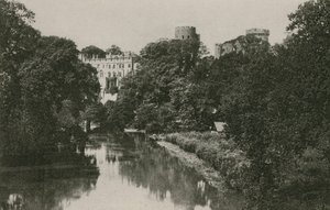 Warwick Castle, från Avon av English Photographer