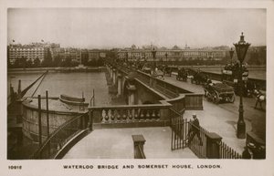 Waterloo Bridge och Somerset House, London av English Photographer