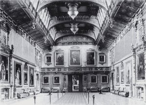 Waterloo Chamber, Windsor Castle (s/v foto) av English Photographer