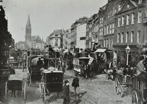 Whitechapel High Street, österut, 1890 av English Photographer