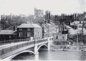 Windsor Castle från Bridge (s/v foto) av English Photographer