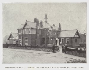 Woodford Hospital, öppnat av hertigen och hertiginnan av Connaught av English Photographer