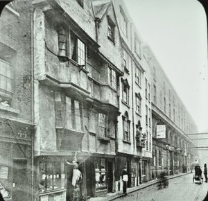Wych Street, Westminster LB: tittar västerut, 1890 av English Photographer