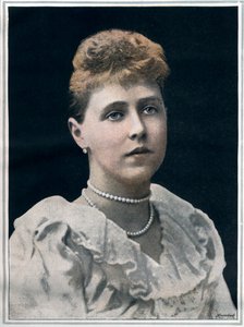 Porträtt av Marie av Rumänien (Marie Alexandra Victoria, tidigare prinsessan Marie av Edinburgh)