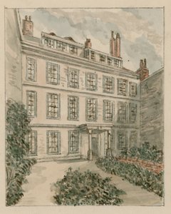 10 Nevills Court, Fetter Lane, Holborn, från en skiss 1890 (wc på papper) av English School