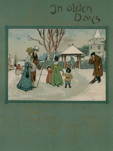 1905 kalender med vers av Alfred Austin (färglitografi,) av English School
