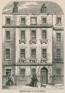 28 Dean Street, Soho, London, födelseplatsen för konstnären Joseph Nollekens av English School