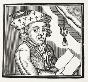 En kort relation till M. Bamfyeld Moore Carews äventyr, illustration från Chap-books of the Arteenth Century av John Ashton, pub. 1882