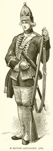 En brittisk grenadjär, 1782 av English School